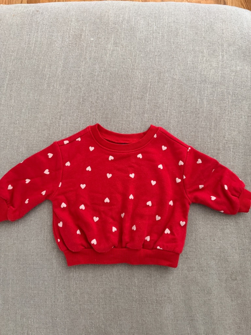 Old navy baby heart sweater. 3-6 mos